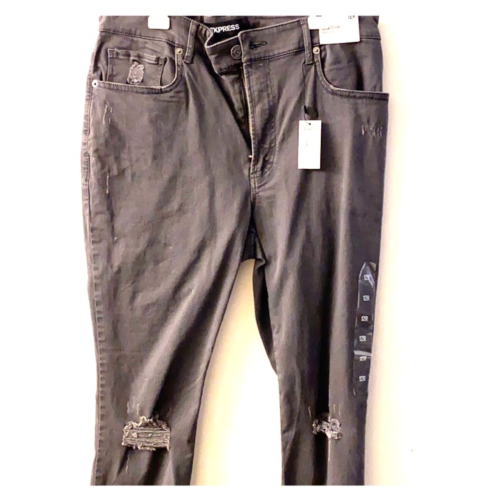 NWT EXPRESS high waist skinny ankle jeans SZ 12